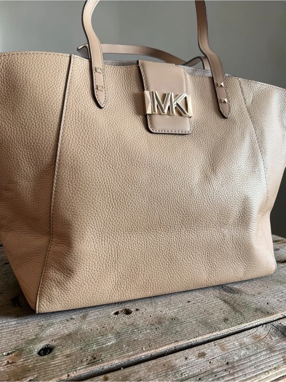 Michael Kors Large Karlie Leather Tote Bag